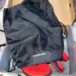 Balenciaga | Shoes | Balenciaga Red Tourist Twostrap Ripstop  display picture 3
